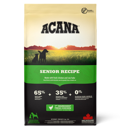 Корм беззерновой Акана Сеньор Дог (ACANA SENIOR DOG) для пожилых собак старше 7 лет