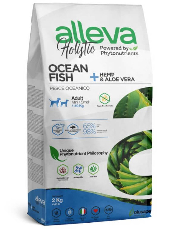 Беззерновой корм Alleva Holistic Mini для взрослых собак мелких пород (Океаническая рыба)