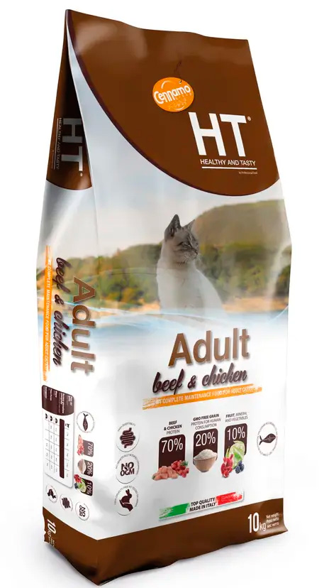 Корм Cennamo HT Adult Cat BEEF / CHICKEN для взрослых кошек (говядина и курица)