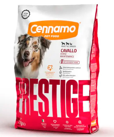 Корм монопротеиновый Cennamo Prestige ALL BREEDS CAVALLO для взрослых собак всех пород (конина)