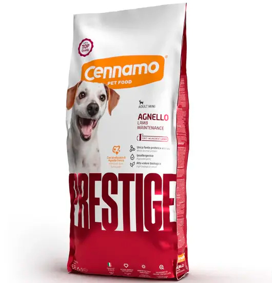 Корм монопротеиновый Cennamo Prestige Adult MINI AGNELLO для взрослых собак мелких пород (ягненок)