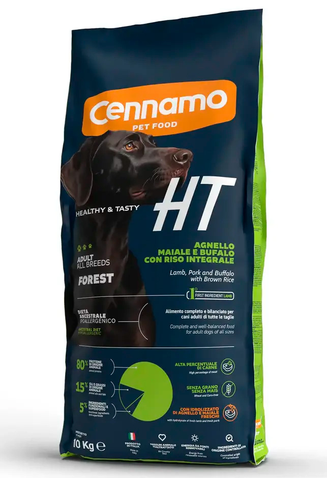 Корм Cennamo HT Adult All Breeds FOREST для взрослых собак всех пород (ягненок, свинина, буйвол, бурый рис)
