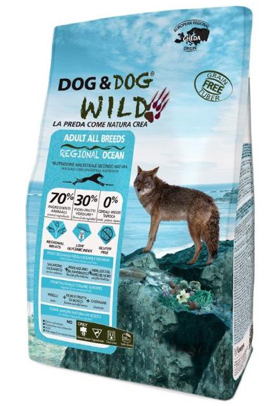 Сухой корм Dog&Dog Wild Regional Ocean Adult All Breeds для взрослых собак всех пород (Океаническая рыба, лосось)