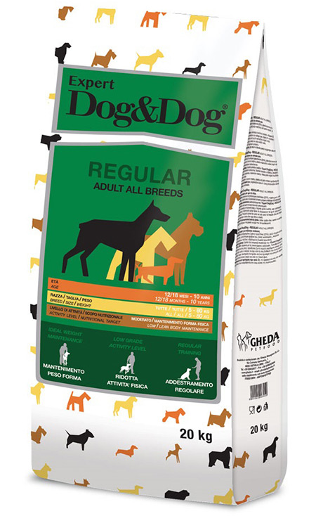 Сухой корм Dog&Dog Expert Regular Adult All Breeds для взрослых собак с низкой активностью