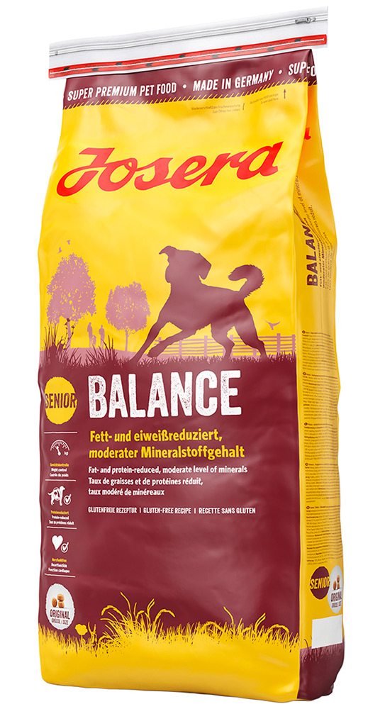 Корм Йозера Баланс для стареющих и менее активных собак Balance (Senior Medium/Maxi 20/8), 15 кг.