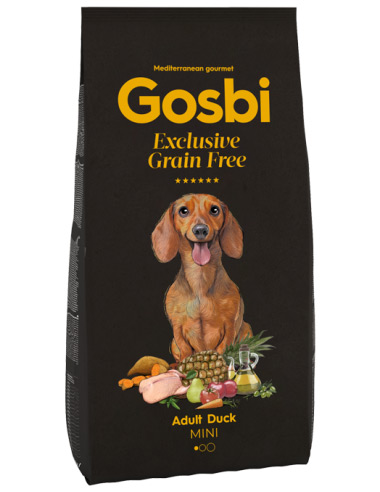 Беззерновой корм Gosbi Exclusive GF Adult Duck Mini для взрослых собак мелких пород (Утка) - 7 кг