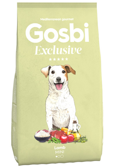 Низкозерновой корм Gosbi Exclusive Adult Lamb Mini для взрослых собак мелких пород  (Ягненок) - 7 кг