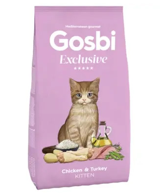 Сухой корм Gosbi Exclusive Kitten Chicken & Turkey для котят (Курица, индейка) - 6 кг