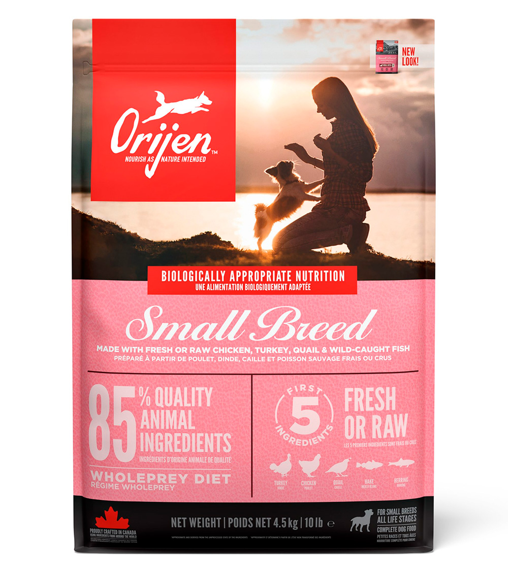 Корм беззерновой Ориджен Смол Брид (ORIJEN SMALL BREED DOG) для взрослых собак мелких пород