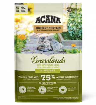 Корм беззерновой Акана Грасслэндс Кэт (ACANA GRASSLANDS) для котят и кошек всех пород
