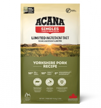 Корм беззерновой Акана Свинина (Yorkshire Pork) для собак всех пород и возрастов