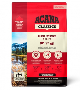 Корм Акана Ред Мит (ACANA Red Meat) для собак всех пород и возрастов с ягненком - 9,7 кг
