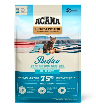 Корм беззерновой Акана Пацифика (ACANA PACIFICA) для котят и кошек всех пород с рыбой