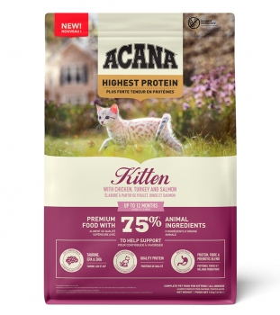 Корм беззерновой Акана Киттэн (ACANA KITTEN Highest Protein) для котят и кошек всех пород