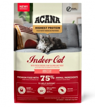 Корм беззерновой Акана Кэт Индор (ACANA CAT INDOOR Highest Protein) для кошек всех пород