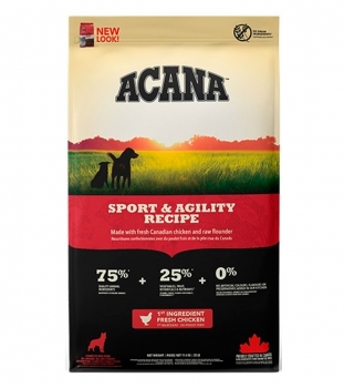 Корм беззерновой Акана Спорт и Аджилити (ACANA SPORT & AGILITY) для активных собак
