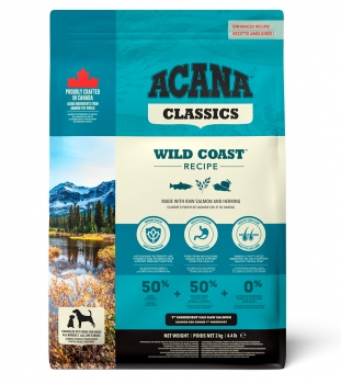 Корм низкозерновой Акана Вайлд Коуст (Acana Wild Coast) с рыбой для взрослых собак всех пород