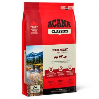 Корм Акана Ред Мит (ACANA Red Meat) для собак всех пород и возрастов с ягненком