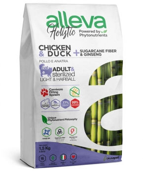 Беззерновой корм Alleva Holistic Neutered Adult Cat Chicken & Duck для кастрированных котов и стерилизованных кошек (Курица и утка)