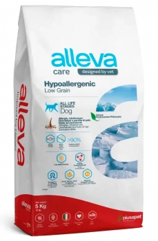 Сухой диетический низкозерновой корм Alleva Care Dog Adult Hypoallergenic Low Grain  для собак с пищевой непереносимостью (Океаническая рыба)