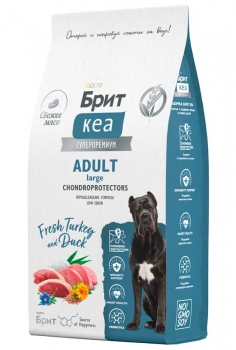 Сухой корм Брит Кеа Dog Adult Large Chondroprotectors для здоровья суставов взрослых собак крупных пород (Индейка и утка)