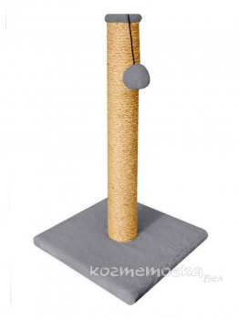 Когтеточка столбик Cat House (мех, сизаль), 60 см