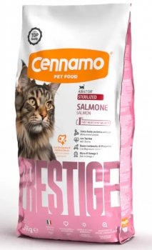 Корм Cennamo Prestige Adult Cat STERILIZED SALMONE для взрослых стерилизованных кошек (лосось)