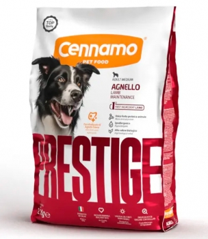 Корм монопротеиновый Cennamo Prestige Adult MEDIUM AGNELLO для взрослых собак средних пород (ягненок)