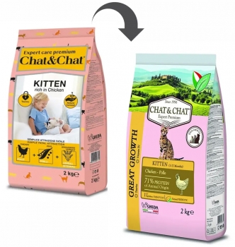 Сухой корм Chat & Chat Expert Kitten для котят (Курица)