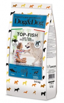 Сухой корм Dog&Dog Expert Premium Top-Fish для взрослых собак всех пород (Тунец)