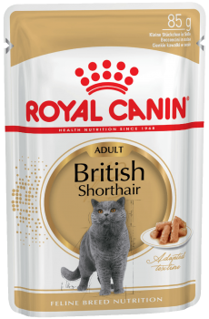 Влажный корм Роял Канин для британцев кусочки в соусе (Royal Canin British Adult), 14*85 гр