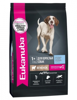 Сухой корм Eukanuba Adult Large Breed Lamb для взрослых собак крупных и очень крупных пород старше 1 года  (Ягненок)