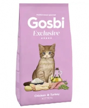 Сухой корм Gosbi Exclusive Kitten Chicken & Turkey для котят (Курица, индейка) - 6 кг
