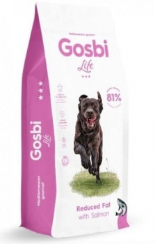 Сухой корм Gosbi Life Dog Reduced Fat with Salmon с умеренным содержанием калорий для взрослых собак (Лосось) - 12 кг