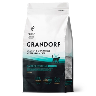 Полнорационный диетический корм GRANDORF VET Cat GASTROINTESTINAL MODERATE CALORIE (Грандорф Вет Кэт Гастроинтестинал МОДЕРЕЙТ КЭЛОРИ) для кошек при острых расстройствах пищеварени