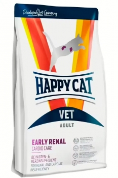 Сухой корм для кошек Happy Cat VET Diet Early Renal & Cardio Care страдающих почечной или сердечной недостаточностью