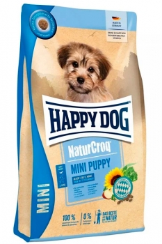 Сухой корм для щенков мелких пород с 1-го месяца Happy Dog NaturCroq Puppy Mini (птица)