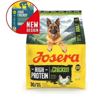 Корм Йозера High Protein Adult with Chicken (Adult/All sizes 30/21) для взрослых спортивных, племенных и рабочих собак (Бывший High Energy), 12.5 кг.