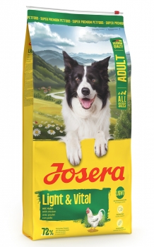 Корм Йозера Light & Vital для собак с избыточным весом, с низкой активностью и стареющих собак Josera Light & Vital (Adult Sensitive 29/7,5), 12.5 кг.