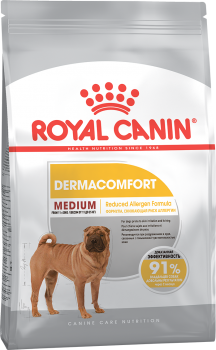 Корм для собак Royal Canin Medium Dermacomfort (для собак с чувствительной кожей)