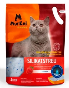 Силикагелевый впитывающий наполнитель Murkel Strawberry с ароматом клубники