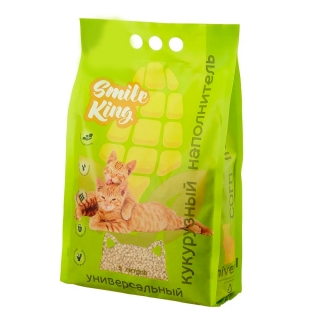 Универсальный кукурузный наполнитель "Smile King"