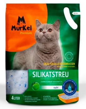 Силикагелевый впитывающий наполнитель Murkel Apple с ароматом яблока
