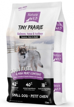 Natura Wild Tiny Prairie беззерновой корм для собак миниатюрных пород (лосось, тунец и индейка)
