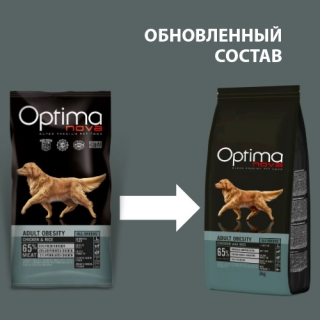 Сухой корм для собак с избыточным весом Оптиманова Эдалт Обесити Adult Obesity Chicken & Rice (курица и рис)
