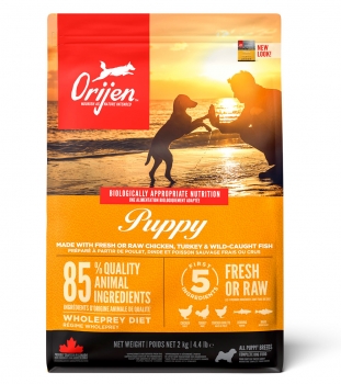 Корм беззерновой Ориджен Паппи (ORIJEN PUPPY) для щенков всех пород (вес взрослой собаки до 30 кг)