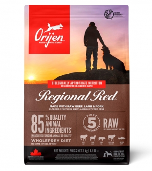 Корм беззерновой Ориджен Регионал Ред (ORIJEN DOG REGIONAL RED) для собак всех пород