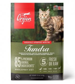 Корм беззерновой ORIJEN CAT TUNDRA (Ориджен Кэт Тундра) для взрослых кошек всех пород