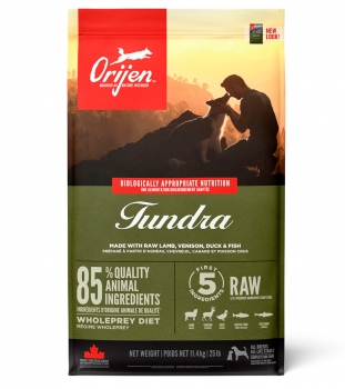 Корм беззерновой Ориджен Дог Тундра (ORIJEN DOG TUNDRA) для собак всех пород