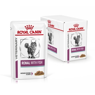 Корм для кошек Royal Canin Renal (рыба), 12*85 гр